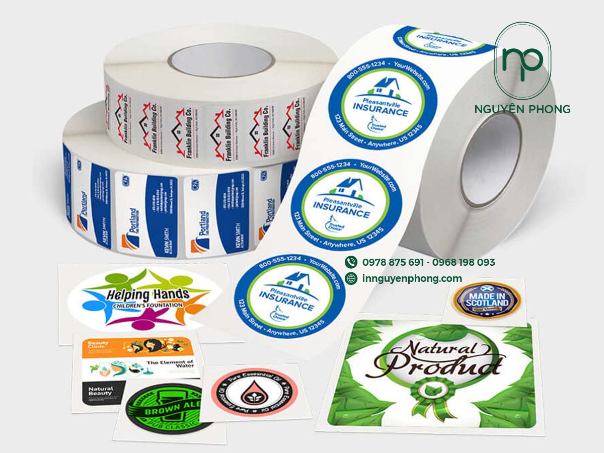 Mẫu decal cuộn in đẹp